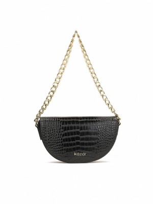 Női Kazar Lumi Handbags Fekete | 692GUILVS