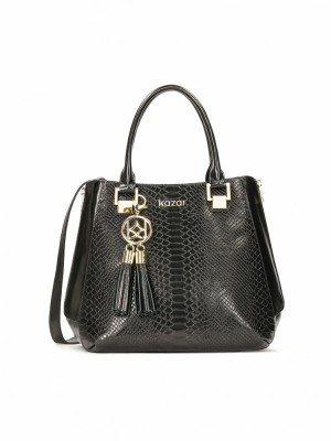Női Kazar Marietta Handbags Fekete | 396RPJGQT