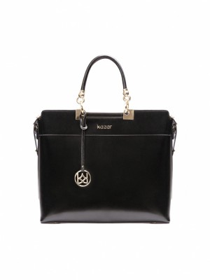 Női Kazar Megan Handbags Fekete | 038IFVLWG