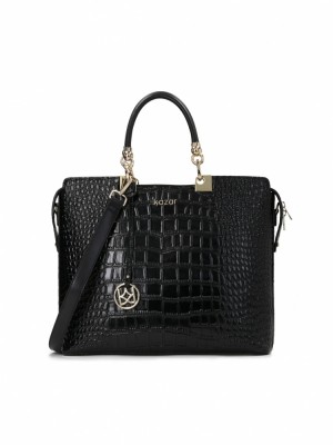 Női Kazar Megan Handbags Fekete | 654NDKFHE