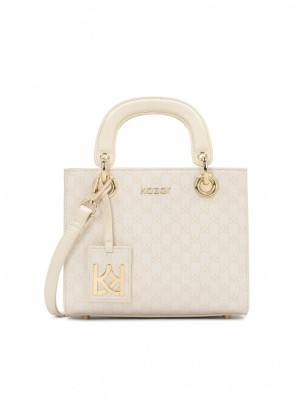 Női Kazar Muse Handbags Fehér | 608BAWSUZ