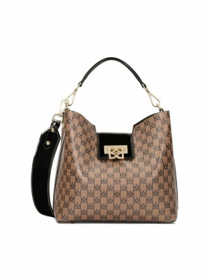 Női Kazar Rab Handbags Bézs Fehér | 532ZQXPKY